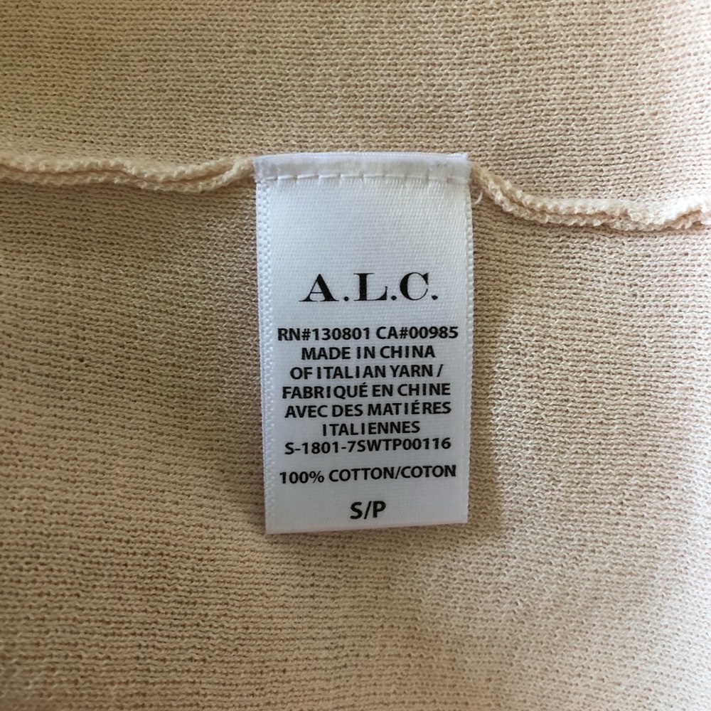 A.L.C. Ribbed Racerback Tank Top Light Pink Size Small - Picture 7 of 10